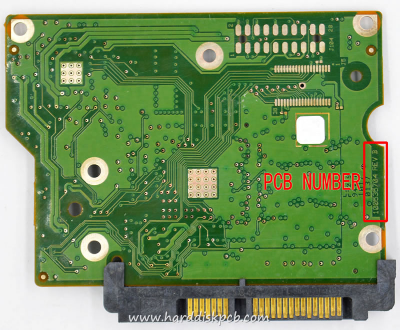 ST1000DM000 Seagate PCB Controller Circuit Board 100535704 REV B (image for) ST1000DM000 Seagate PCB Controller Circuit Board 100535704 REV B