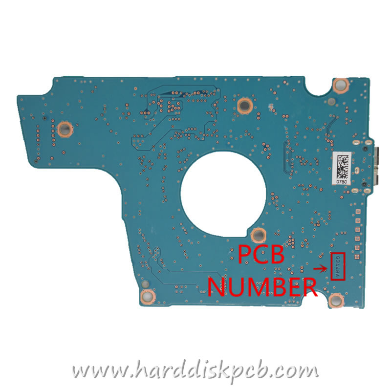 TOSHIBA MQ01UBD100, AB00 AX101U, HDKBD29AYA01 HDD PCB G3448A (image for) TOSHIBA MQ01UBD100, AB00 AX101U, HDKBD29AYA01 HDD PCB G3448A